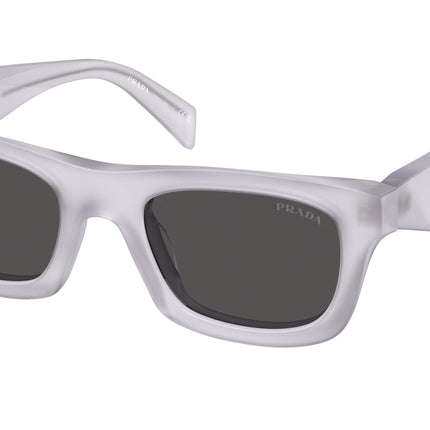 Prada PRC06S Pillow Sunglasses  22G08Z-Frosted Ice 49-145-21 - Color Map Transparent