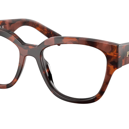 Prada PRC06V Oval Eyeglasses  23F1O1-Amaranth Tortoise 54-140-18 - Color Map Tortoise