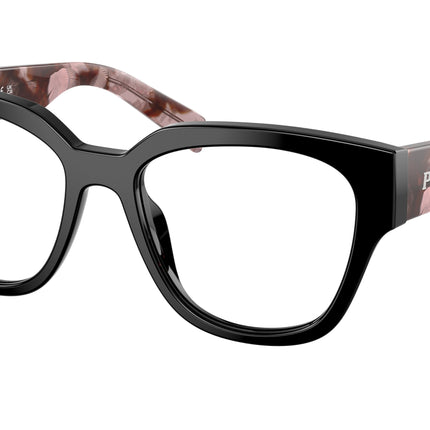 Prada PRC06V Oval Eyeglasses  28F1O1-Black 54-140-18 - Color Map Black