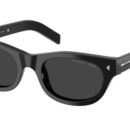 Prada PRC09SF Cat Eye Sunglasses  16K08G-Black 52-145-20 - Color Map Black