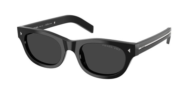 Prada PRC09S Cat Eye Sunglasses  16K08G-Black 51-145-21 - Color Map Black
