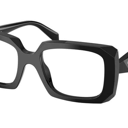 Prada PRC09VF Pillow Eyeglasses  16K1O1-Black 54-145-18 - Color Map Black