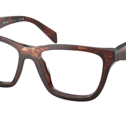 Prada PRC10V Butterfly Eyeglasses  14P1O1-Caramel Tortoise 54-145-17 - Color Map Tortoise