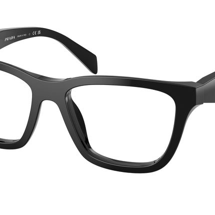 Prada PRC10V Butterfly Eyeglasses  16K1O1-Black 54-145-17 - Color Map Black