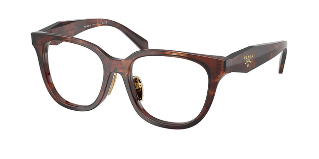 Prada PRC11VF Butterfly Eyeglasses  14P1O1-Caramel Tortoise 53-145-17 - Color Map Tortoise
