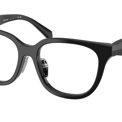 Prada PRC11VF Butterfly Eyeglasses  16K1O1-Black 53-145-17 - Color Map Black