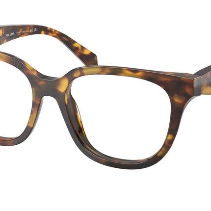 Prada PRC11V Butterfly Eyeglasses  14L1O1-Honey Tortoise 53-145-17 - Color Map Tortoise
