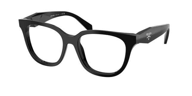 Prada PRC11V Butterfly Eyeglasses  16K1O1-Black 53-145-17 - Color Map Black