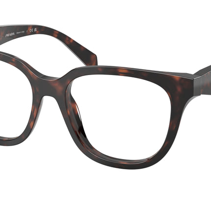 Prada PRC11V Butterfly Eyeglasses  17N1O1-Root Tortoise 53-145-17 - Color Map Tortoise