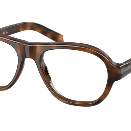 Prada PRC12VF Pillow Eyeglasses  20D1O1-Juniper Tortoise 55-140-18 - Color Map Tortoise