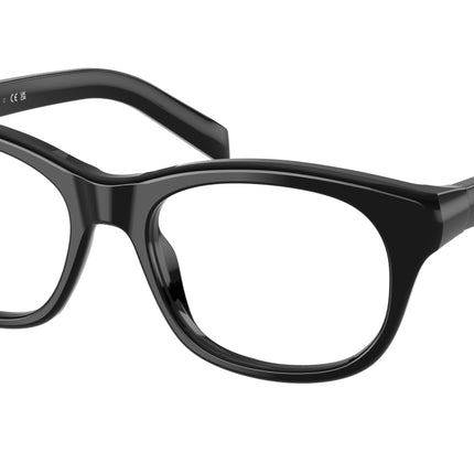 Prada PRC13VF Pillow Eyeglasses  16K1O1-Black 54-140-16 - Color Map Black