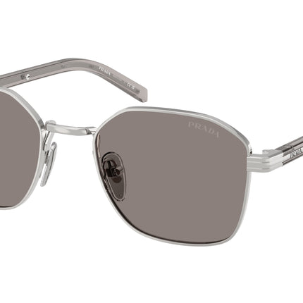 Prada PRC50S Square Sunglasses  1BC80Q-Silver 53-145-20 - Color Map Silver