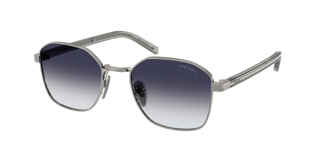 Prada PRC50S Square Sunglasses  5AV90S-Gunmetal 53-145-20 - Color Map Grey