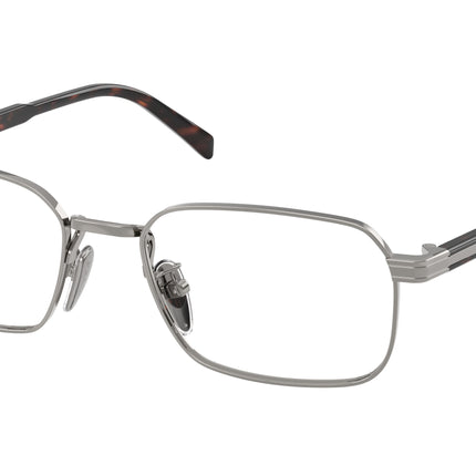 Prada PRC50VD Pillow Eyeglasses  5AV1O1-Gunmetal 55-145-19 - Color Map Grey