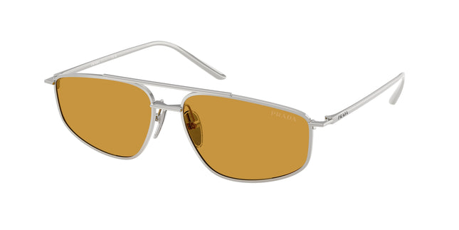 Prada PRC51S Pillow Sunglasses  1BC50P-Silver 58-145-15 - Color Map Silver