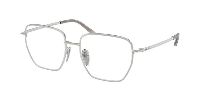 Prada PRC51VD Square Eyeglasses  1BC1O1-Silver 54-145-17 - Color Map Silver