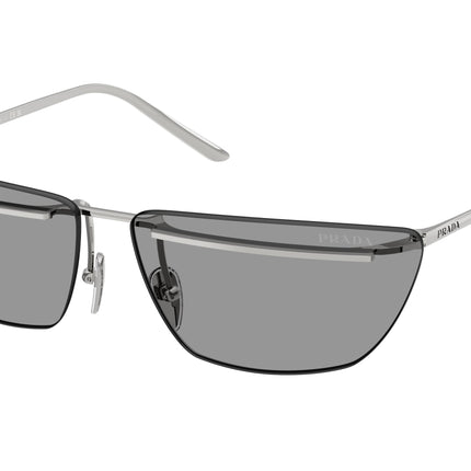 Prada PRC52S Butterfly Sunglasses  1BC50Q-Silver 64-145-13 - Color Map Silver