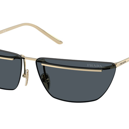 Prada PRC52S Butterfly Sunglasses  ZVN70B-Pale Gold 64-145-13 - Color Map Gold