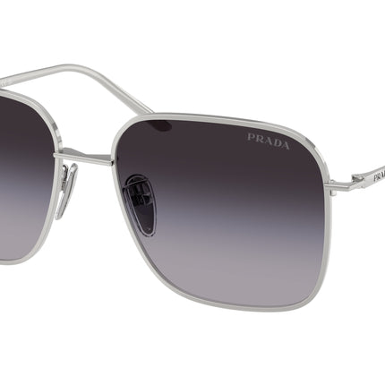 Prada PRC54SD Square Sunglasses  1BC90A-Silver 57-145-17 - Color Map Silver