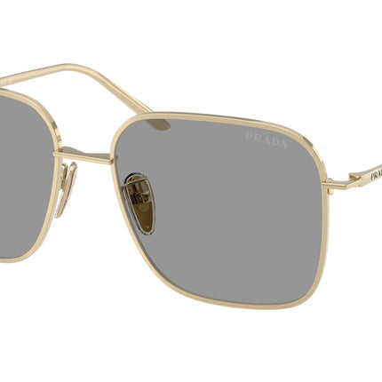 Prada PRC54SD Square Sunglasses  ZVN50Q-Pale Gold 57-145-17 - Color Map Gold
