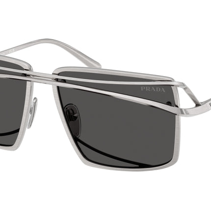 Prada PRC55S Irregular Sunglasses  28C08Z-Vintage Silver 58-140-15 - Color Map Silver