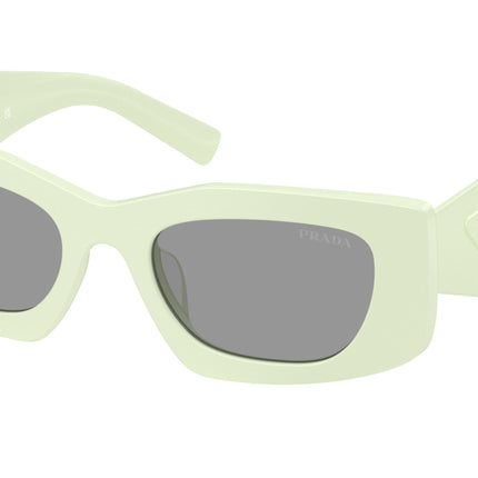 Prada PRD03SD Rectangle Sunglasses  05K50Q-Matte Mint 51-145-20 - Color Map Green