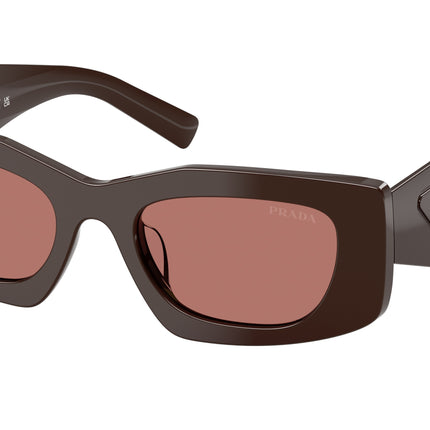 Prada PRD03SD Rectangle Sunglasses  27I80W-Cigar 51-145-20 - Color Map Brown
