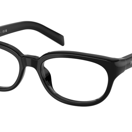 Prada PRD03VU Phantos Eyeglasses  16K1O1-Black 54-140-18 - Color Map Black