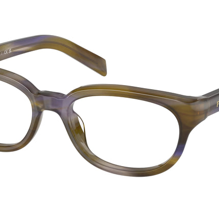 Prada PRD03VU Phantos Eyeglasses  23G1O1-Lagoon Havana 54-140-18 - Color Map Tortoise