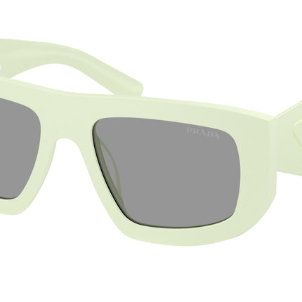 Prada PRD04SU Irregular Sunglasses  05K50Q-Matte Mint 53-145-18 - Color Map Green