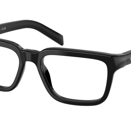 Prada PRD04VF Pillow Eyeglasses  16K1O1-Black 55-140-16 - Color Map Black