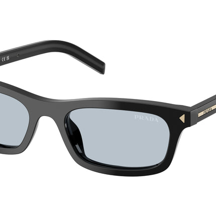 Prada PRD05SF Pillow Sunglasses  16K30W-Black 53-145-17 - Color Map Black
