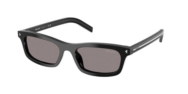 Prada PRD05S Pillow Sunglasses  16K03D-Black 52-145-18 - Color Map Black