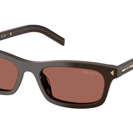 Prada PRD05S Pillow Sunglasses  27I20W-Cigar 52-145-18 - Color Map Brown