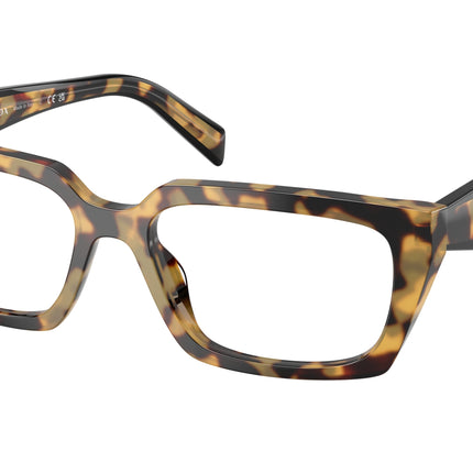 Prada PRD05VF Rectangle Eyeglasses  24L1O1-Medium Havana 55-140-15 - Color Map Tortoise