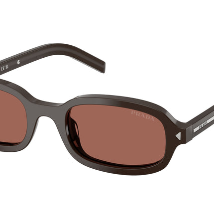 Prada PRD06SF Oval Sunglasses  27I20W-Cigar 52-145-19 - Color Map Brown