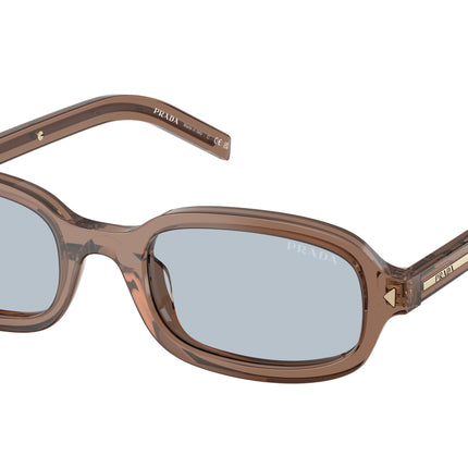 Prada PRD06S Oval Sunglasses  28I30W-Transparent Clay 50-145-20 - Color Map Transparent