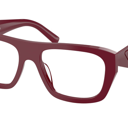 Prada PRD07VU Rectangle Eyeglasses  23L1O1-Brown 54-140-18 - Color Map Brown