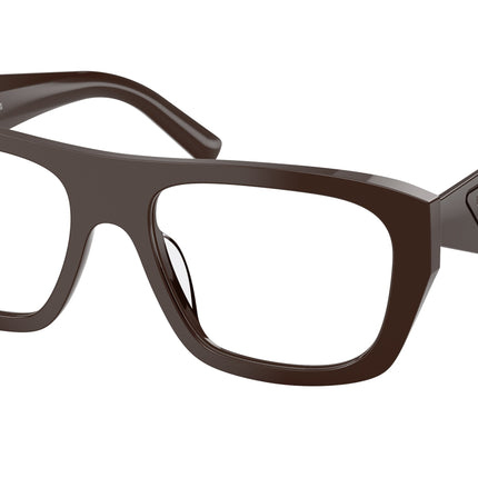 Prada PRD07VU Rectangle Eyeglasses  27I1O1-Cigar 54-140-18 - Color Map Brown