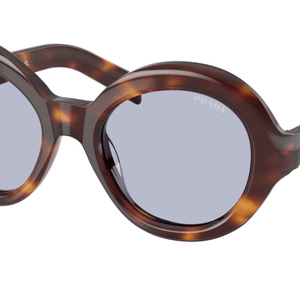 Prada PRD08SU Round Sunglasses  15W30X-Classic Tortoise 53-135-21 - Color Map Tortoise