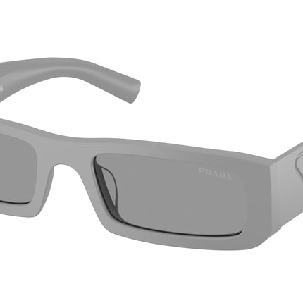 Prada PRD09SD Rectangle Sunglasses  06K50Q-Matte Cement 54-145-20 - Color Map Grey