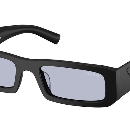 Prada PRD09SD Rectangle Sunglasses  1BO30X-Matte Black 54-145-20 - Color Map Black