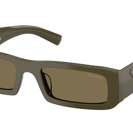 Prada PRD09SD Rectangle Sunglasses  26J90F-Laurel 54-145-20 - Color Map Green