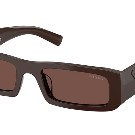 Prada PRD09SD Rectangle Sunglasses  27I90W-Cigar 54-145-20 - Color Map Brown