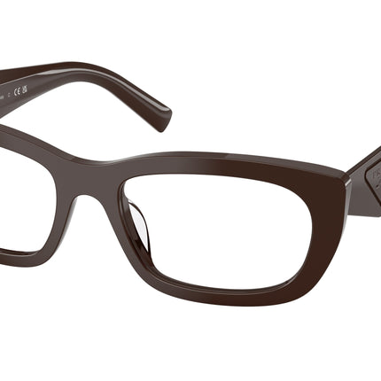 Prada PRD09VF Irregular Eyeglasses  27I1O1-Cigar 54-140-17 - Color Map Brown