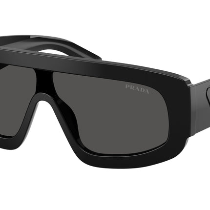 Prada PRD10S Irregular Sunglasses  16K08Z-Black 0-145-124 - Color Map Black