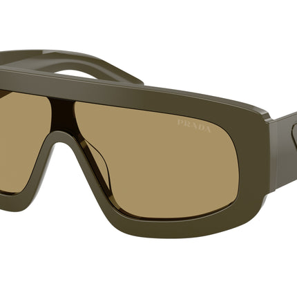 Prada PRD10S Irregular Sunglasses  26J70G-Laurel 0-145-124 - Color Map Green