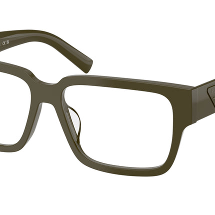 Prada PRD10VD Rectangle Eyeglasses  26J1O1-Laurel 55-145-15 - Color Map Green