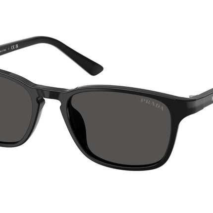 Prada PRD13SU Pillow Sunglasses  16K08Z-Black 52-140-18 - Color Map Black