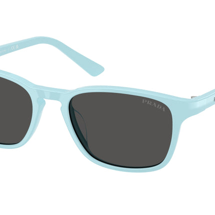 Prada PRD13SU Pillow Sunglasses  25I08Z-Sky Blue 52-140-18 - Color Map Blue